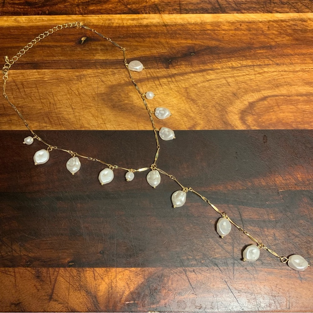 Imitation Pearl Y-Shaped Necklace for Women - Picture 4 of 5